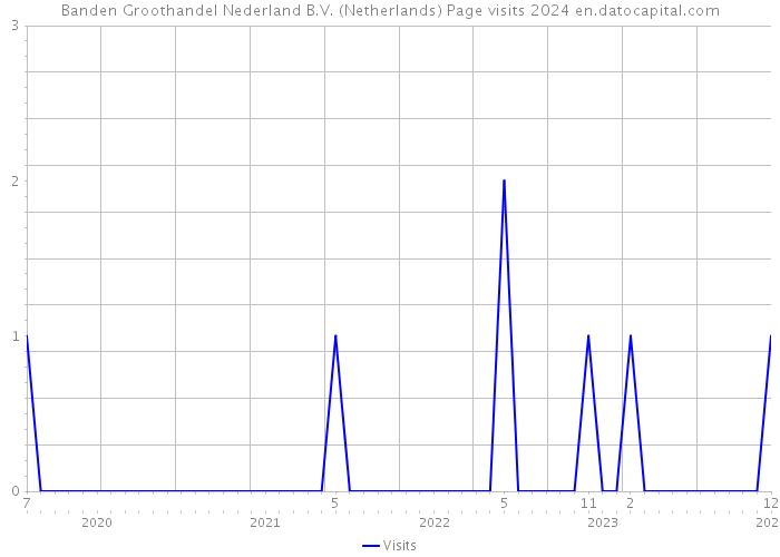 Banden Groothandel Nederland B.V. (Netherlands) Page visits 2024 