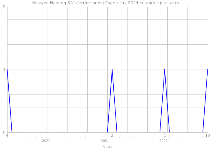 Mouwen Holding B.V. (Netherlands) Page visits 2024 