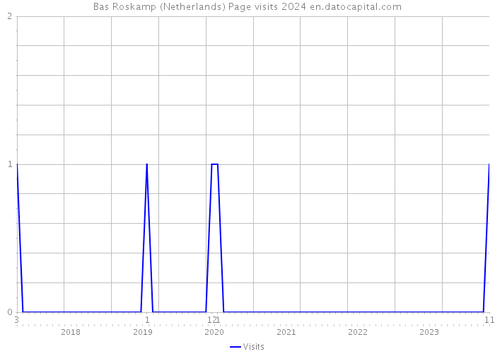 Bas Roskamp (Netherlands) Page visits 2024 