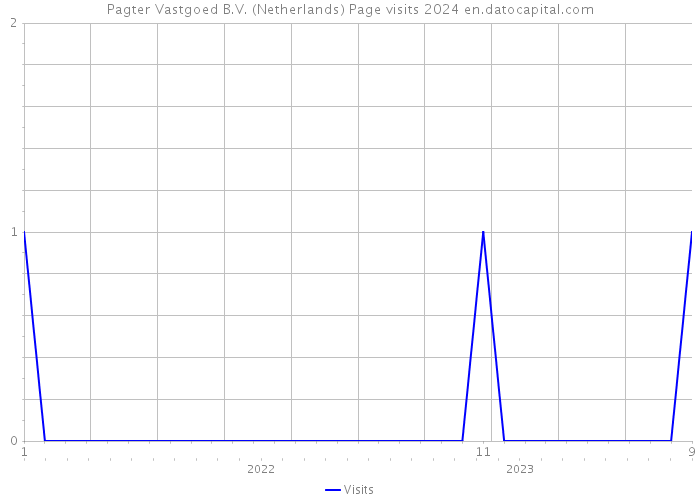 Pagter Vastgoed B.V. (Netherlands) Page visits 2024 