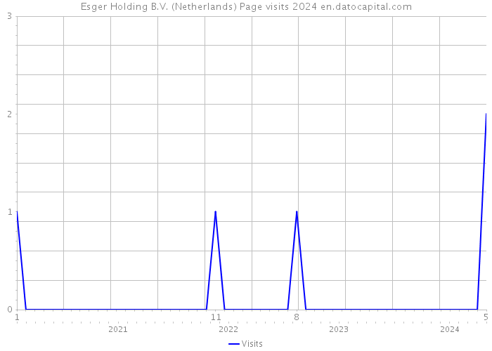 Esger Holding B.V. (Netherlands) Page visits 2024 