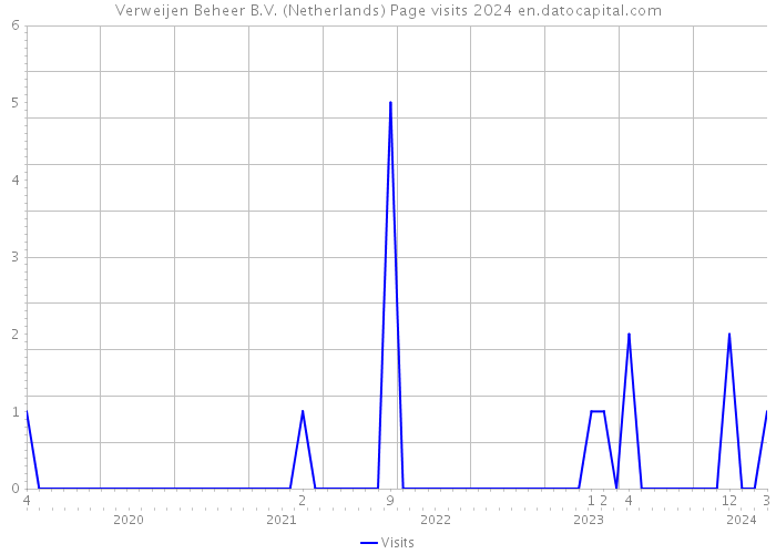 Verweijen Beheer B.V. (Netherlands) Page visits 2024 