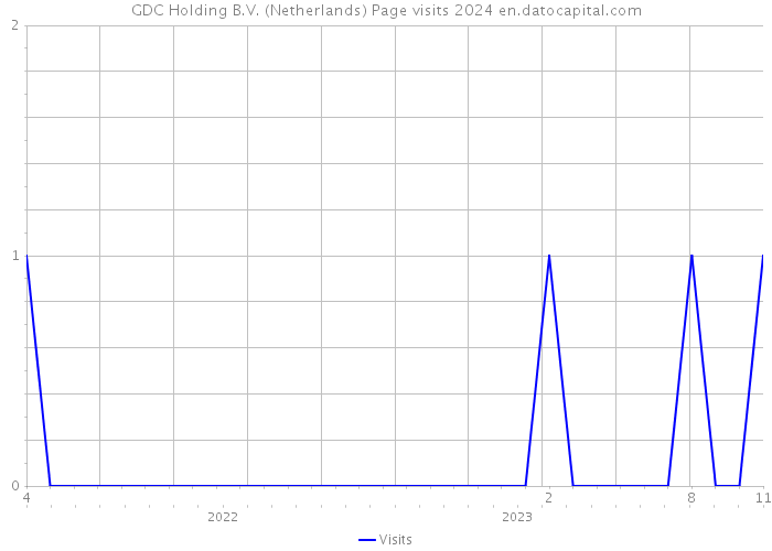 GDC Holding B.V. (Netherlands) Page visits 2024 