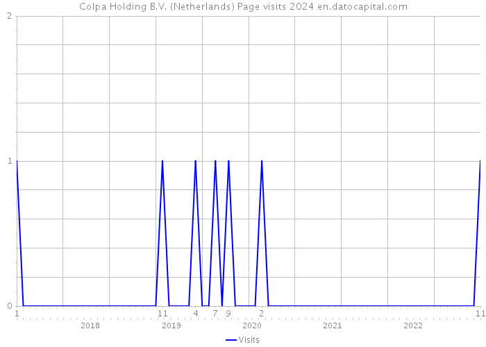 Colpa Holding B.V. (Netherlands) Page visits 2024 