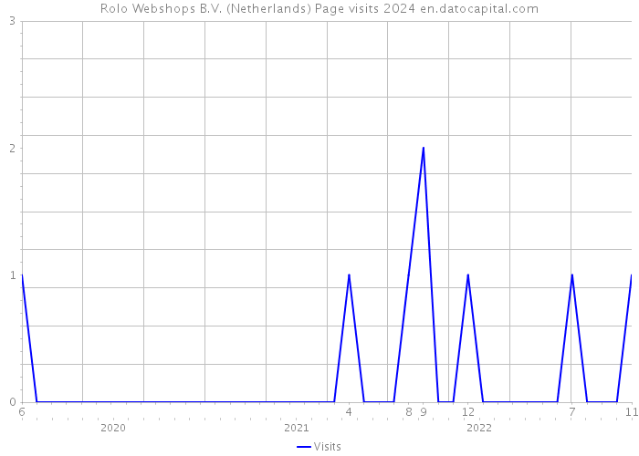 Rolo Webshops B.V. (Netherlands) Page visits 2024 