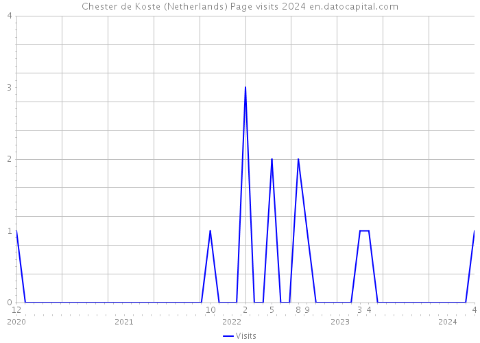 Chester de Koste (Netherlands) Page visits 2024 