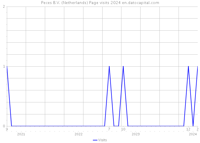 Peces B.V. (Netherlands) Page visits 2024 