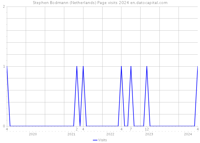 Stephen Bodmann (Netherlands) Page visits 2024 