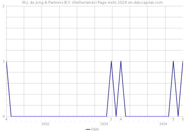 M.J. de Jong & Partners B.V. (Netherlands) Page visits 2024 