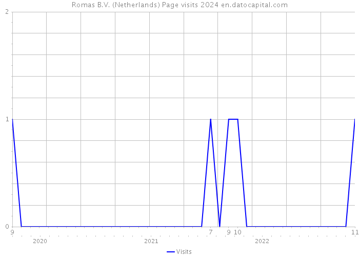 Romas B.V. (Netherlands) Page visits 2024 