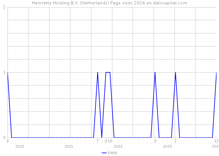 Henriëtte Holding B.V. (Netherlands) Page visits 2024 