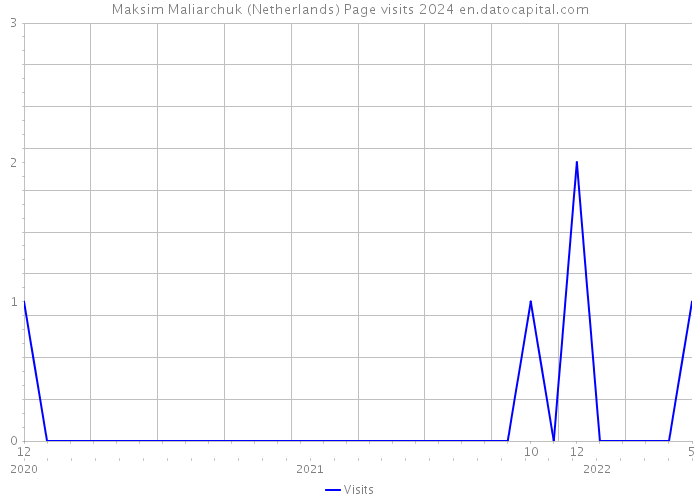 Maksim Maliarchuk (Netherlands) Page visits 2024 