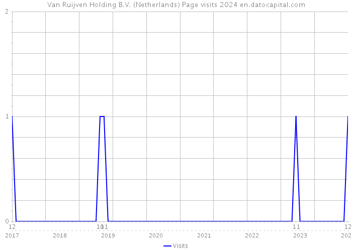 Van Ruijven Holding B.V. (Netherlands) Page visits 2024 