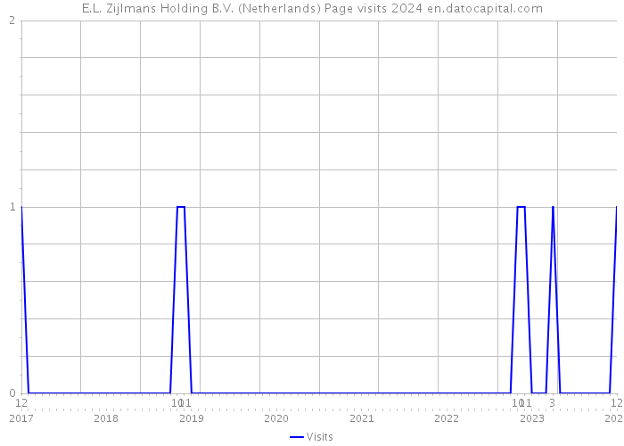 E.L. Zijlmans Holding B.V. (Netherlands) Page visits 2024 