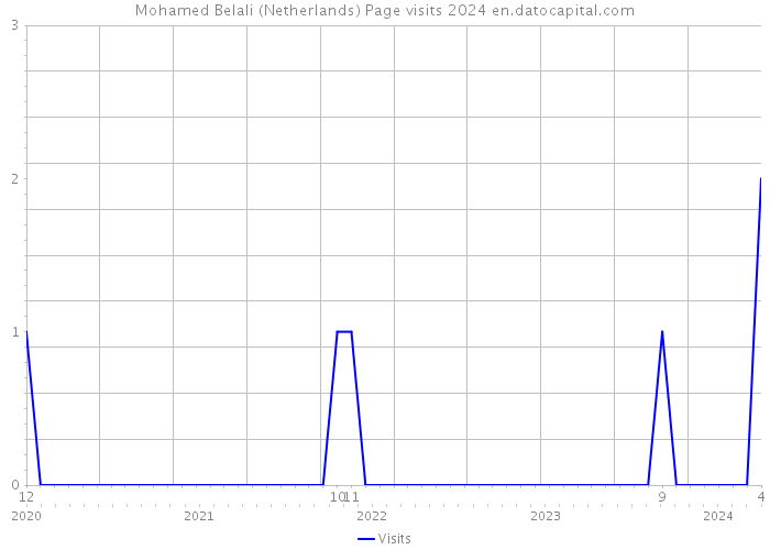 Mohamed Belali (Netherlands) Page visits 2024 