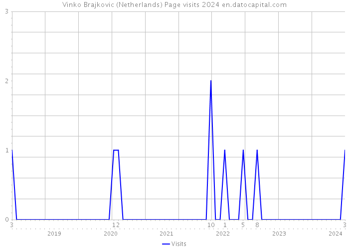 Vinko Brajkovic (Netherlands) Page visits 2024 