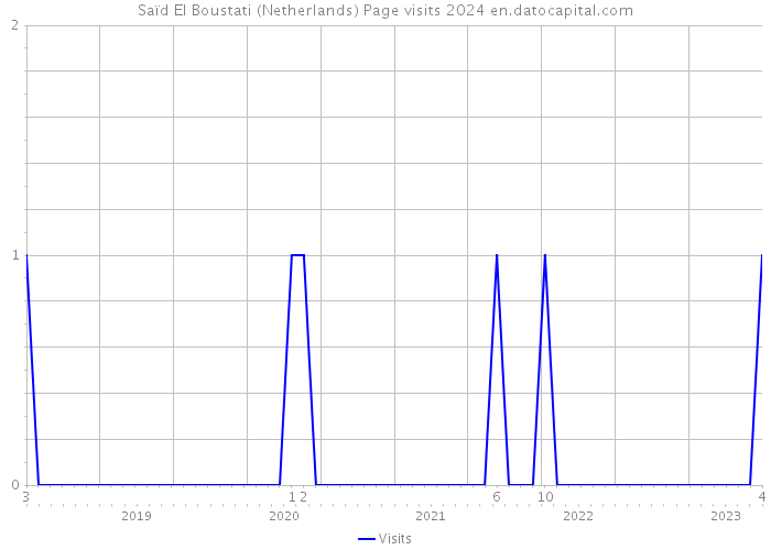 Saïd El Boustati (Netherlands) Page visits 2024 