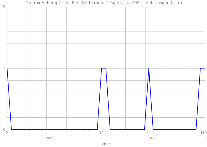 Optima Holding Groep B.V. (Netherlands) Page visits 2024 