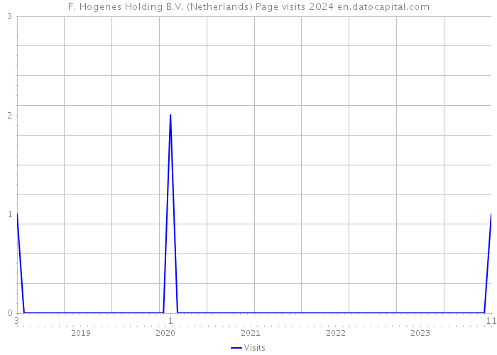 F. Hogenes Holding B.V. (Netherlands) Page visits 2024 