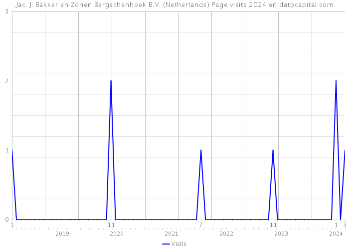 Jac. J. Bakker en Zonen Bergschenhoek B.V. (Netherlands) Page visits 2024 