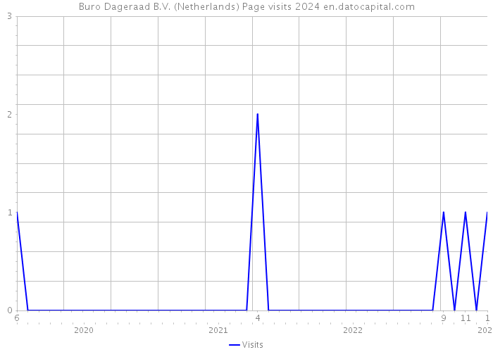 Buro Dageraad B.V. (Netherlands) Page visits 2024 