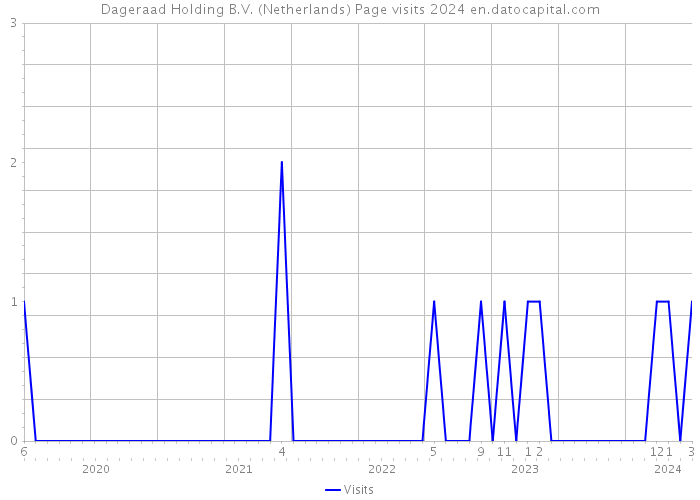 Dageraad Holding B.V. (Netherlands) Page visits 2024 