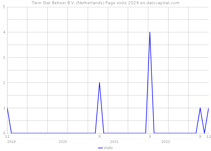 Twin Star Beheer B.V. (Netherlands) Page visits 2024 