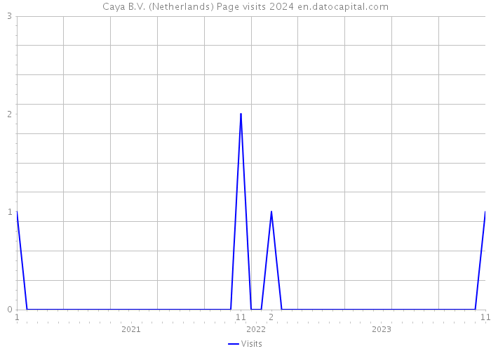 Caya B.V. (Netherlands) Page visits 2024 