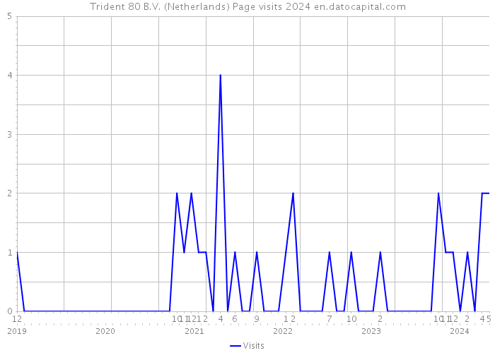 Trident 80 B.V. (Netherlands) Page visits 2024 