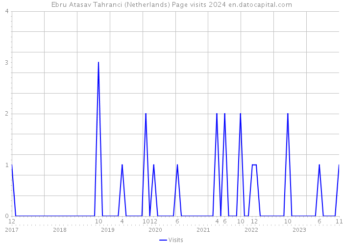 Ebru Atasav Tahranci (Netherlands) Page visits 2024 