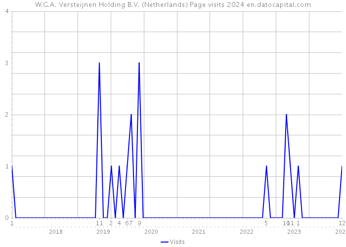 W.G.A. Versteijnen Holding B.V. (Netherlands) Page visits 2024 