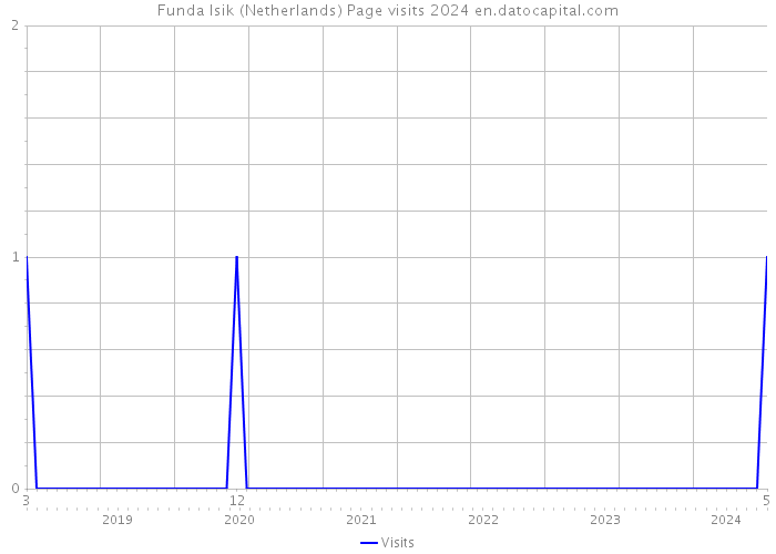 Funda Isik (Netherlands) Page visits 2024 