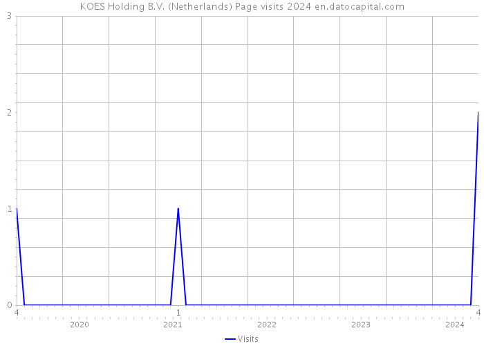 KOES Holding B.V. (Netherlands) Page visits 2024 