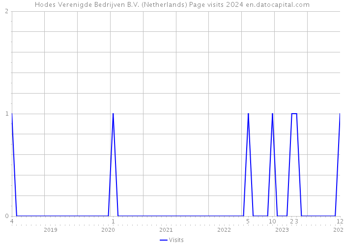 Hodes Verenigde Bedrijven B.V. (Netherlands) Page visits 2024 