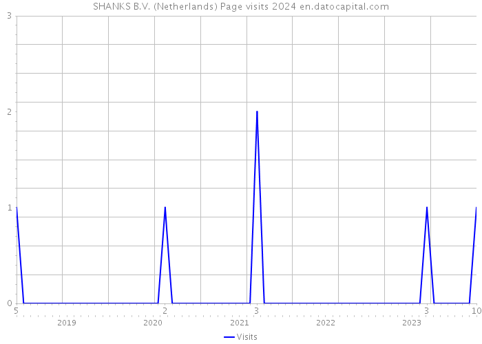 SHANKS B.V. (Netherlands) Page visits 2024 