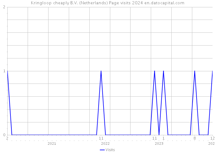 Kringloop cheaply B.V. (Netherlands) Page visits 2024 