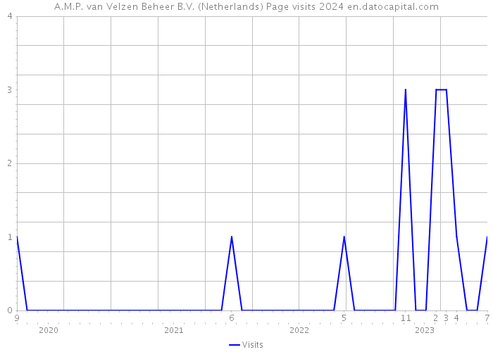 A.M.P. van Velzen Beheer B.V. (Netherlands) Page visits 2024 