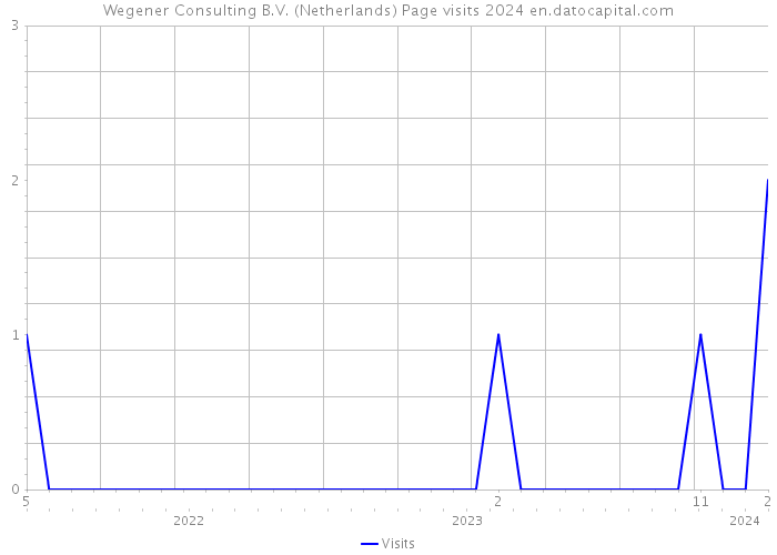 Wegener Consulting B.V. (Netherlands) Page visits 2024 