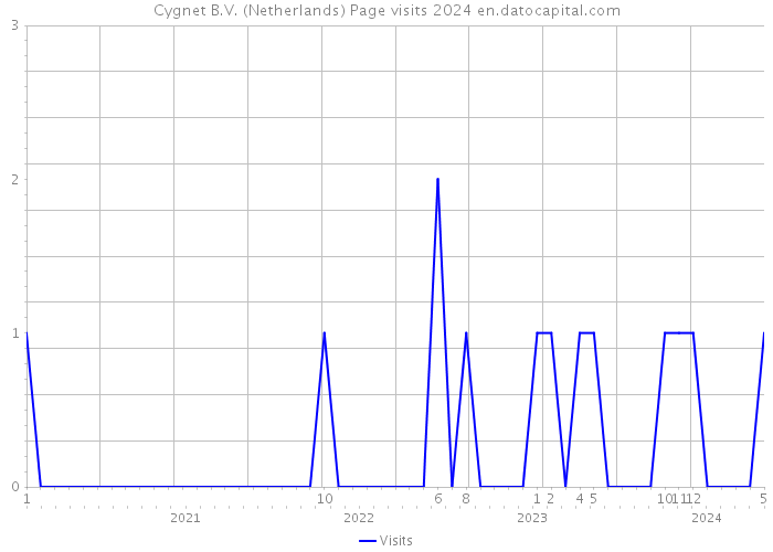 Cygnet B.V. (Netherlands) Page visits 2024 