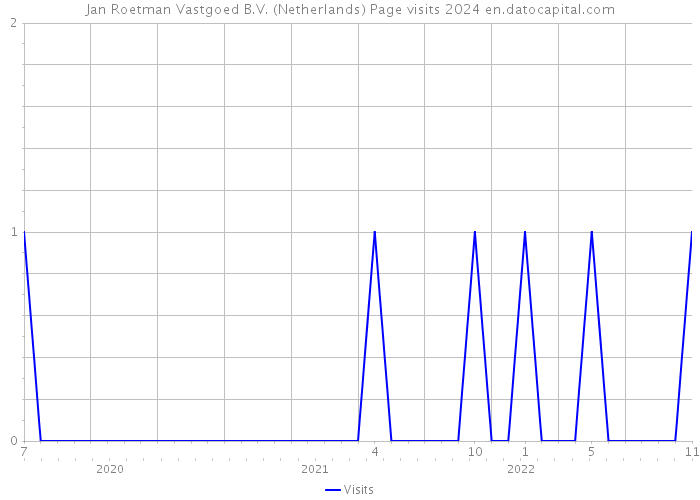 Jan Roetman Vastgoed B.V. (Netherlands) Page visits 2024 