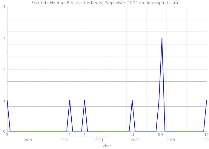 Fecunda Holding B.V. (Netherlands) Page visits 2024 