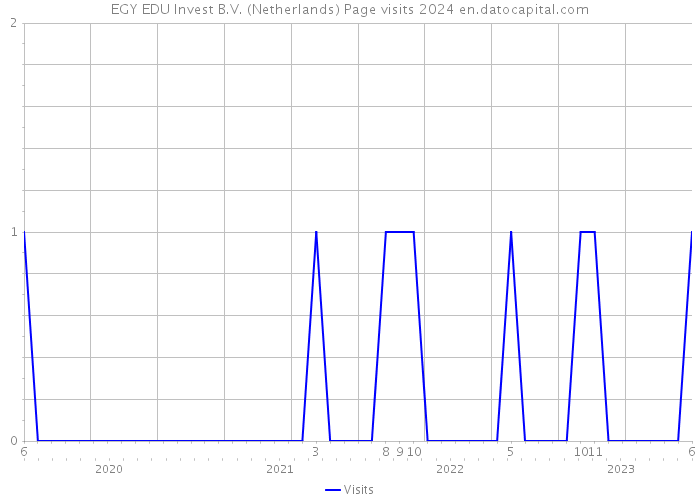 EGY EDU Invest B.V. (Netherlands) Page visits 2024 
