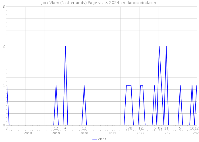 Jort Vlam (Netherlands) Page visits 2024 