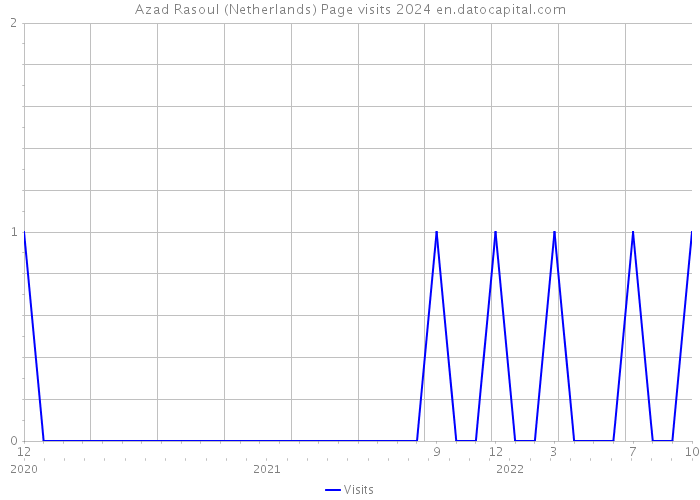 Azad Rasoul (Netherlands) Page visits 2024 