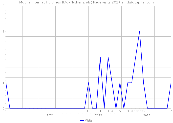 Mobile Internet Holdings B.V. (Netherlands) Page visits 2024 