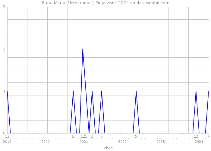 Ruud Matla (Netherlands) Page visits 2024 