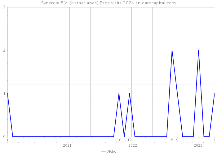 Synergia B.V. (Netherlands) Page visits 2024 