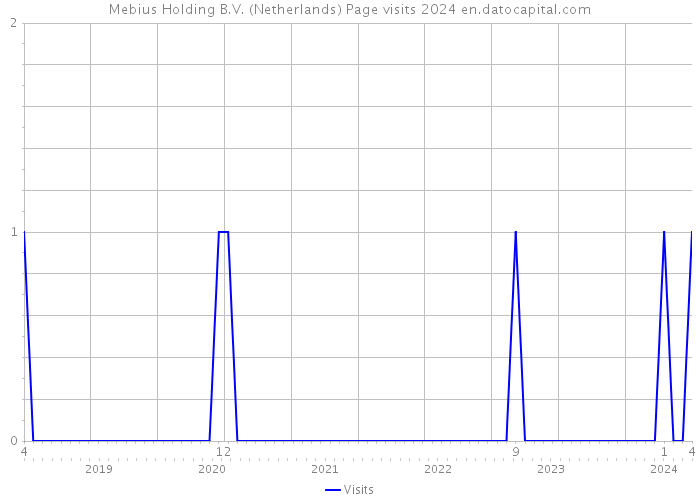 Mebius Holding B.V. (Netherlands) Page visits 2024 