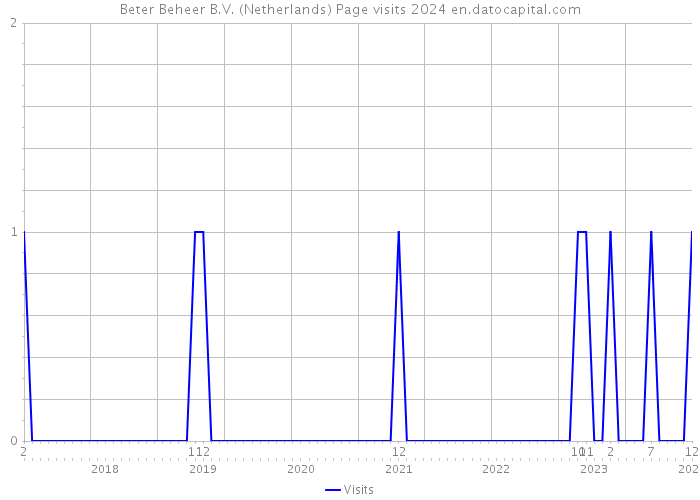 Beter Beheer B.V. (Netherlands) Page visits 2024 