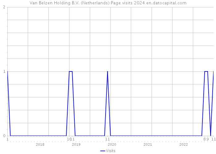 Van Belzen Holding B.V. (Netherlands) Page visits 2024 